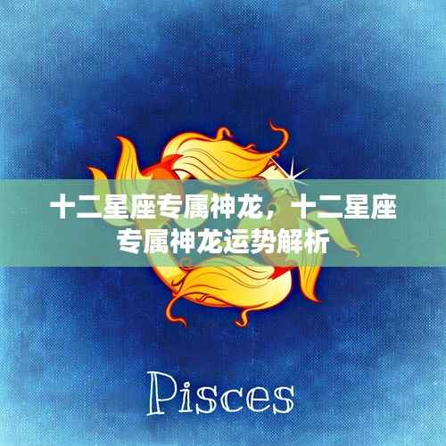 十二星座专属神龙运势解析及特点揭秘