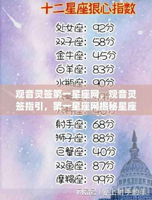 观音灵签指引星座运势巅峰,第一星座网独家揭秘