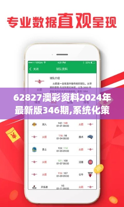 62827澳彩资料2024年最新版346期,系统化策略探讨_钻石版19.669