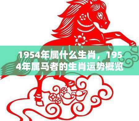 1954年属马人的生肖运势概览及生肖特点分析