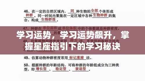 星座指引下的学习秘诀,学习运势飙升之路