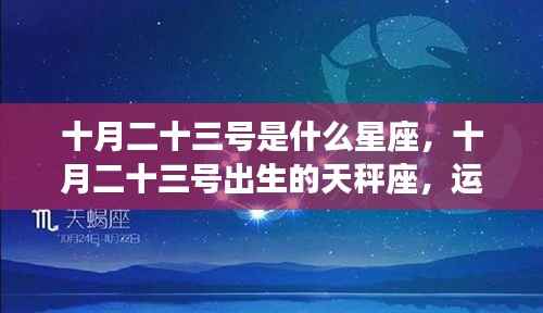 十月二十三号天秤座运势解析