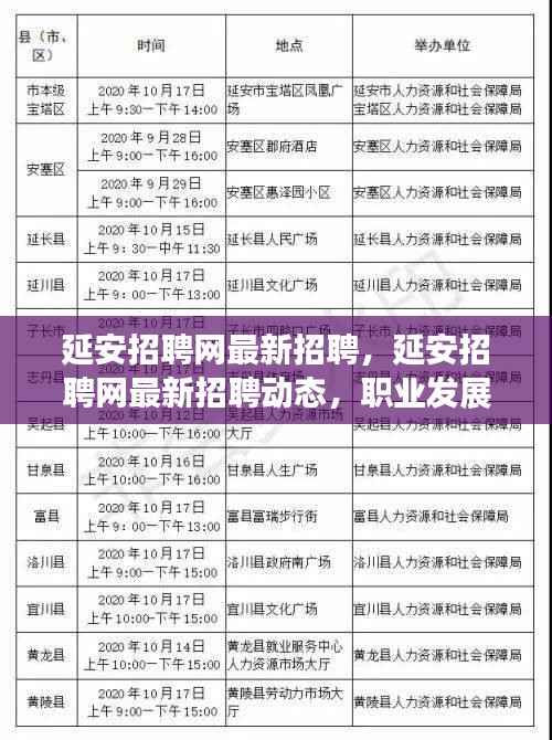 延安招聘网最新招聘动态，职业发展的黄金机会来袭！