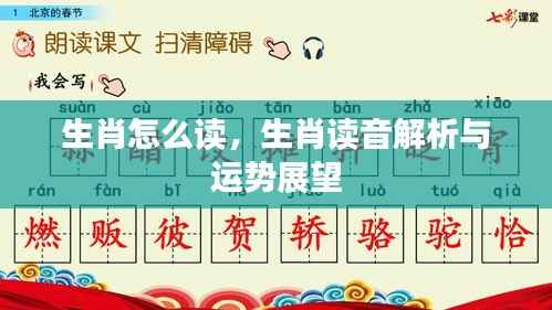 生肖读音解析与运势展望指南