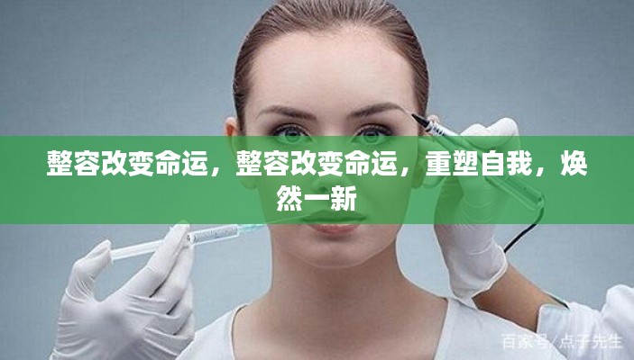 整容重塑命运,自我变革与焕然新生