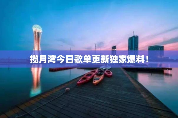 揽月湾今日歌单更新独家爆料!