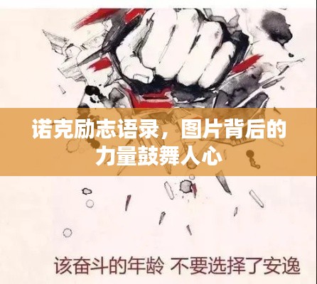 诺克励志语录,图片背后的力量鼓舞人心