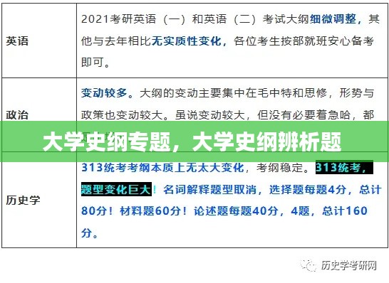 大学史纲专题,大学史纲辨析题
