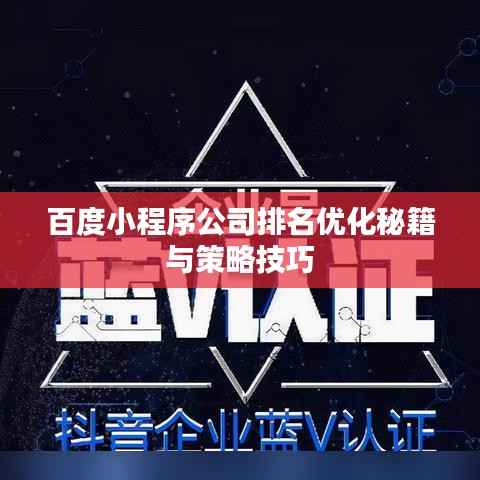 百度小程序公司排名优化秘籍与策略技巧
