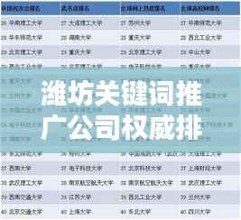潍坊关键词推广公司权威排名榜单揭晓!